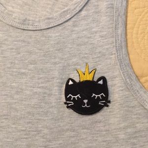 3/$18 🐈Girls Kitty Tee Shirt/Vest. Free Mood Necklace with shirt purchase.